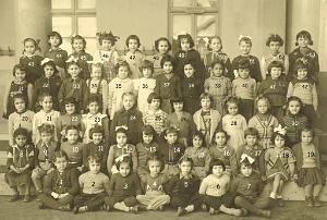 ECOLE LAMORICIERE FILLES 1953 CP MELLE EVESQUE
